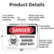 Signmission Drowning Danger Keep Out! Danger Sign, Aluminum, 10in W x 7in L, 2PK OS-2PACK-DS-A-710-L-1712 - alternate 2
